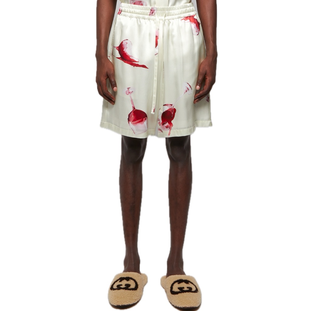 Nwt Nahmias “Fine Wine” Silk Shorts